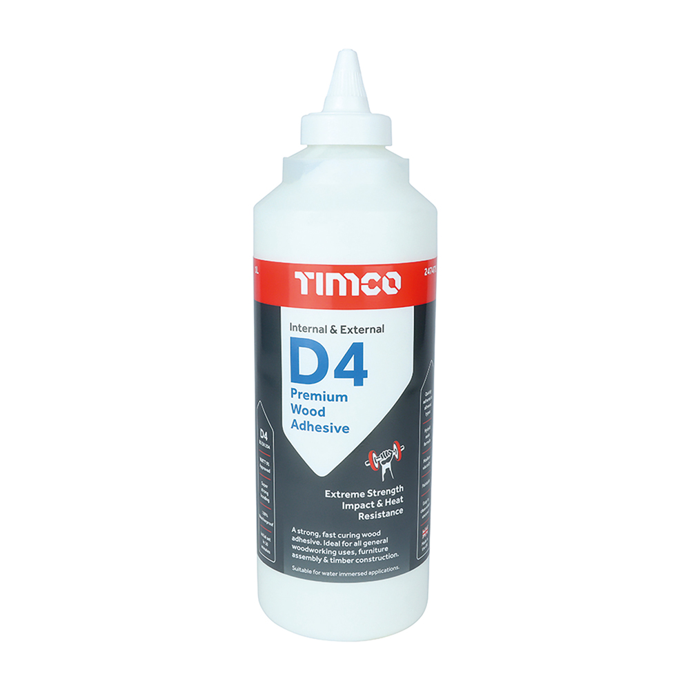 TIMCO Internal & External D4 Premium Wood Adhesive (1L)